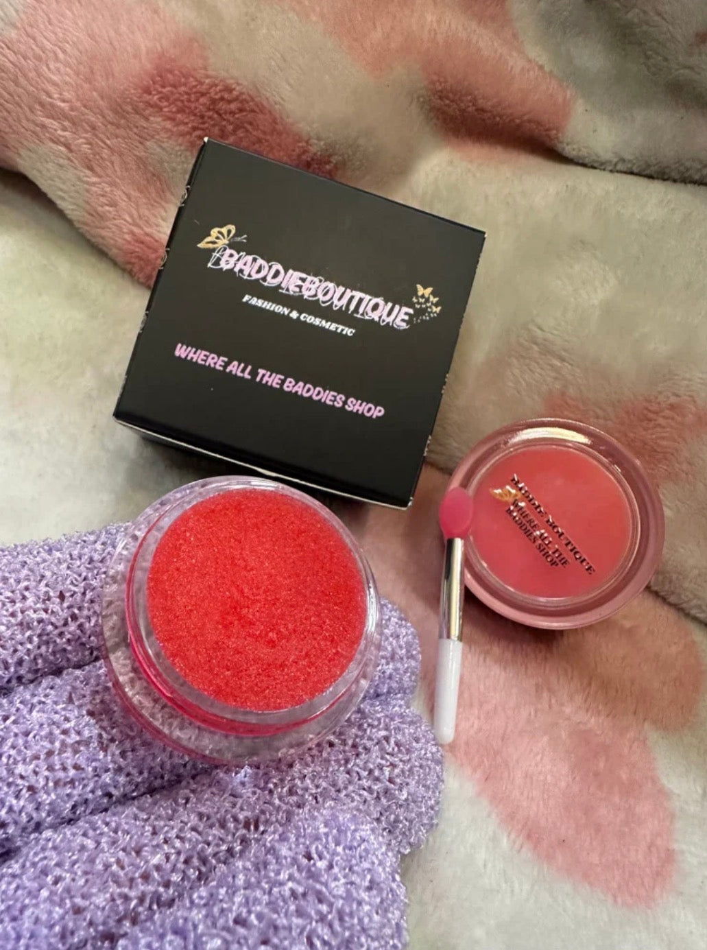 2 in 1 lip balm+scrub