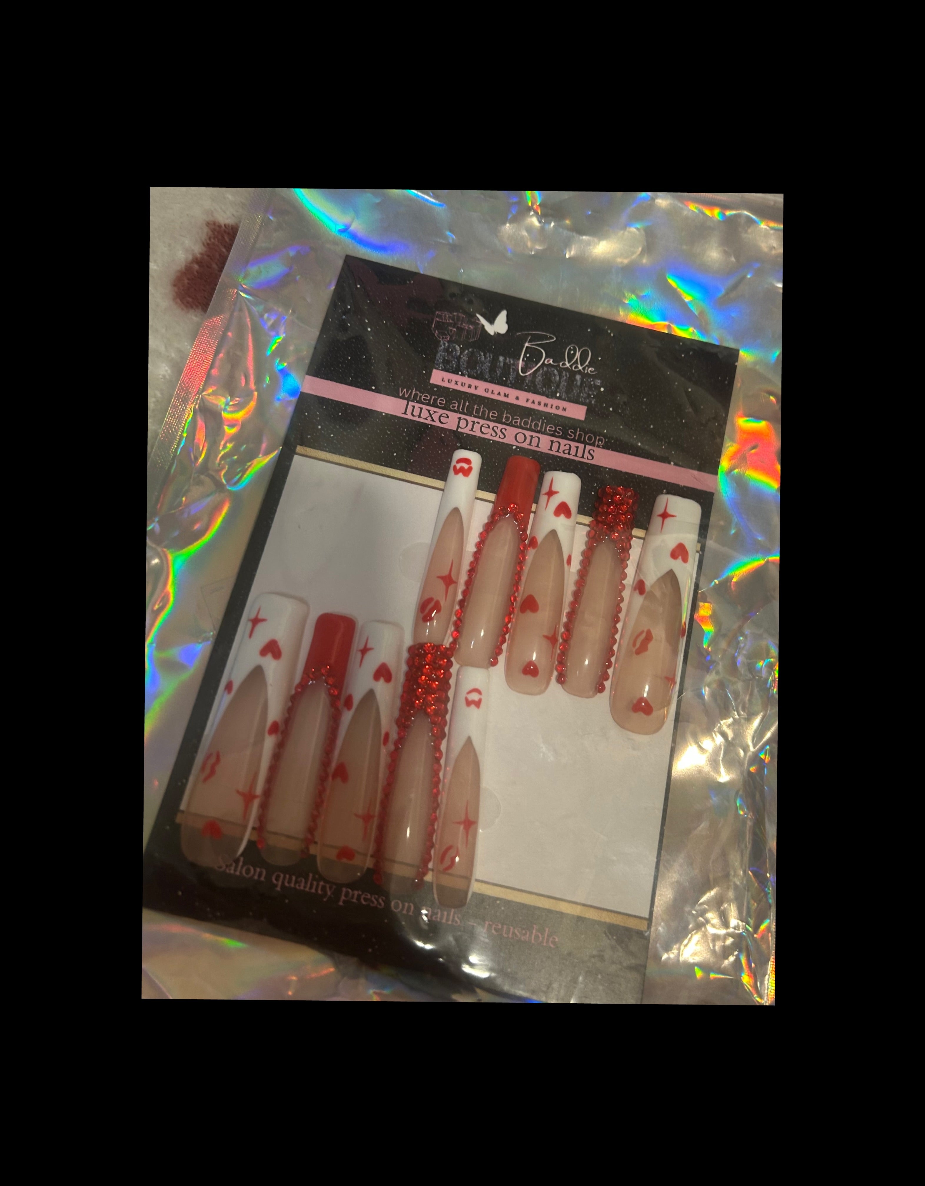 Classic crush press on nails